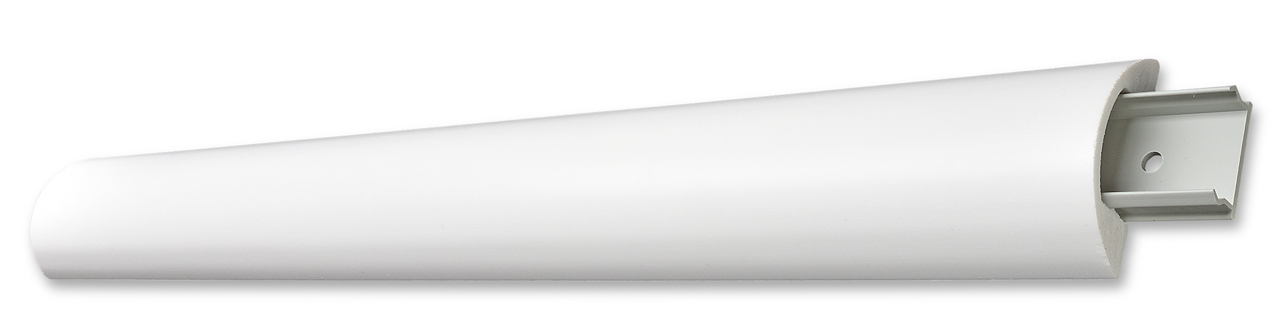 DECOSA Moulure clipsable Thea (cache-câble, fixation inclus) - polystyrène extra dur - blanc - 23x65mm - long. 1,2 m