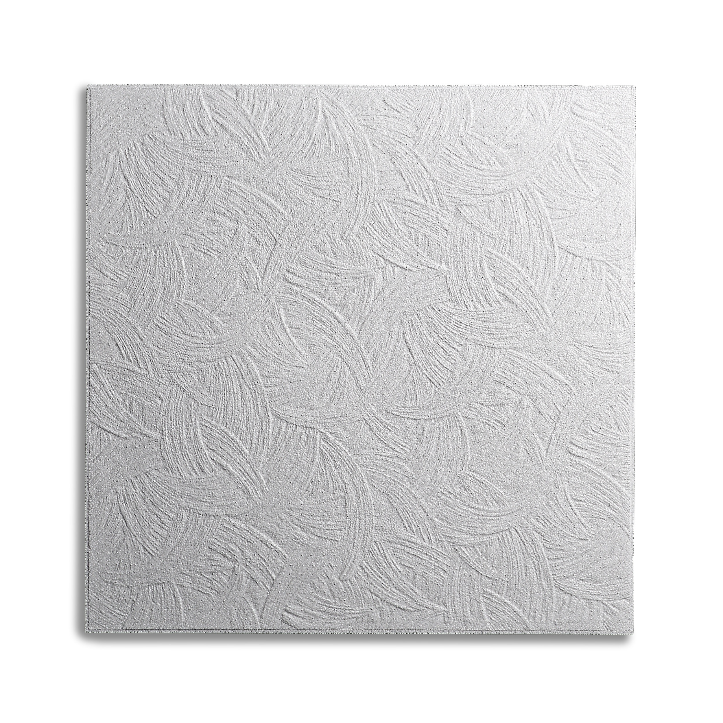 DECOSA Dalle de plafond AP105 - polystyrène - blanc - effet crépi - 50 x 50 cm