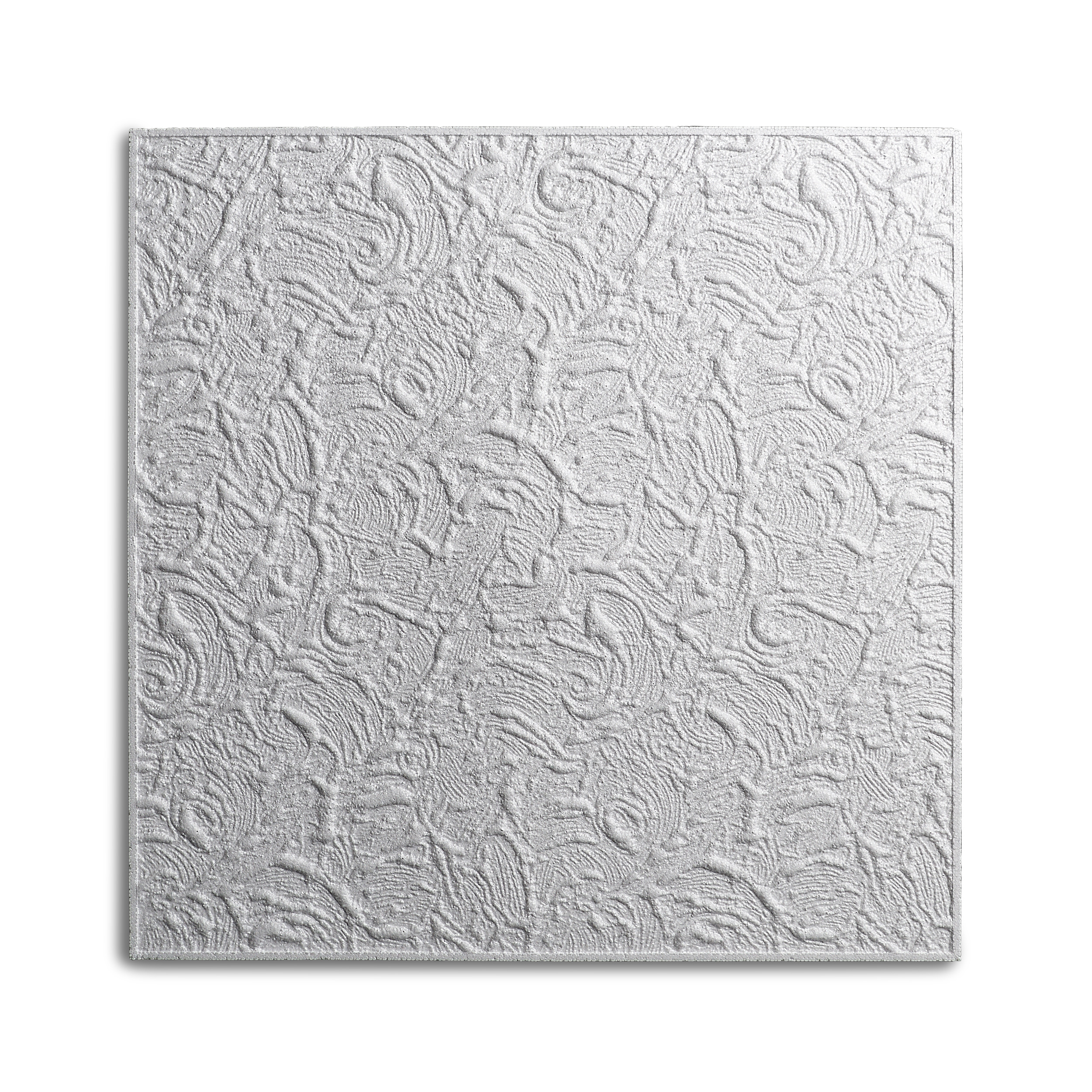 DECOSA Dalle de plafond PARIS - polystyrène - blanc - effet crépi - 50 x 50 cm