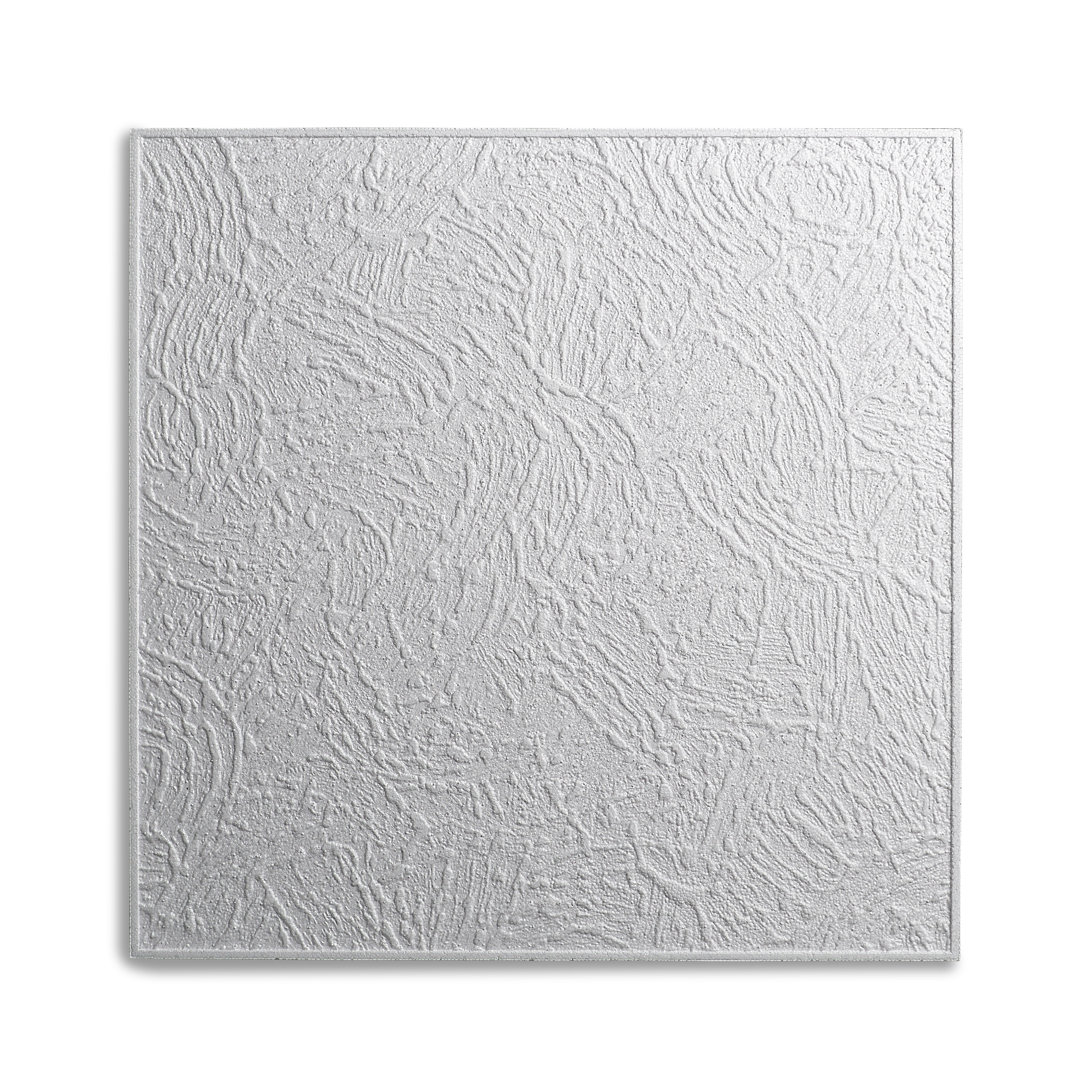 DECOSA Dalle de plafond VIENNE - polystyrène - blanc - effet crépi - 50 x 50 cm