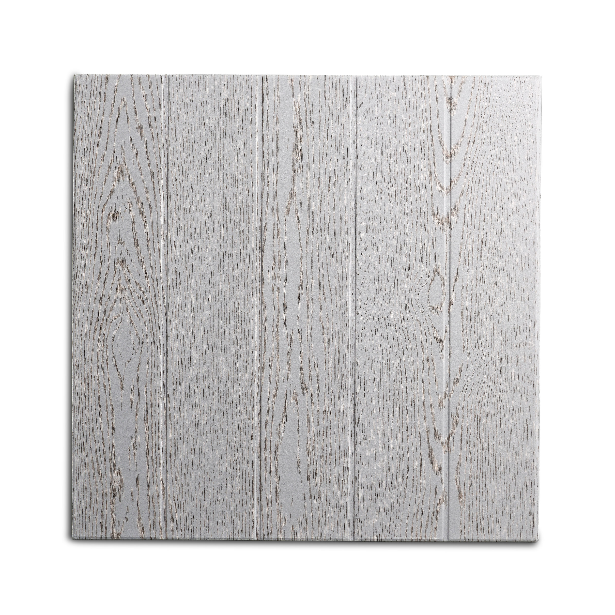 DECOSA Dalle de plafond ATHEN - polystyrène - effet bois-couleur frêne blanc - 50 x 50 cm